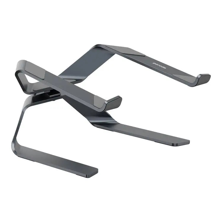 Porodo Adjustable Laptop Stand with Aluminum Alloy and Adjustable Patented Design - Grey Porodo Adjustable Laptop Stand with Aluminum Alloy and Adjustable Patented Design - Grey