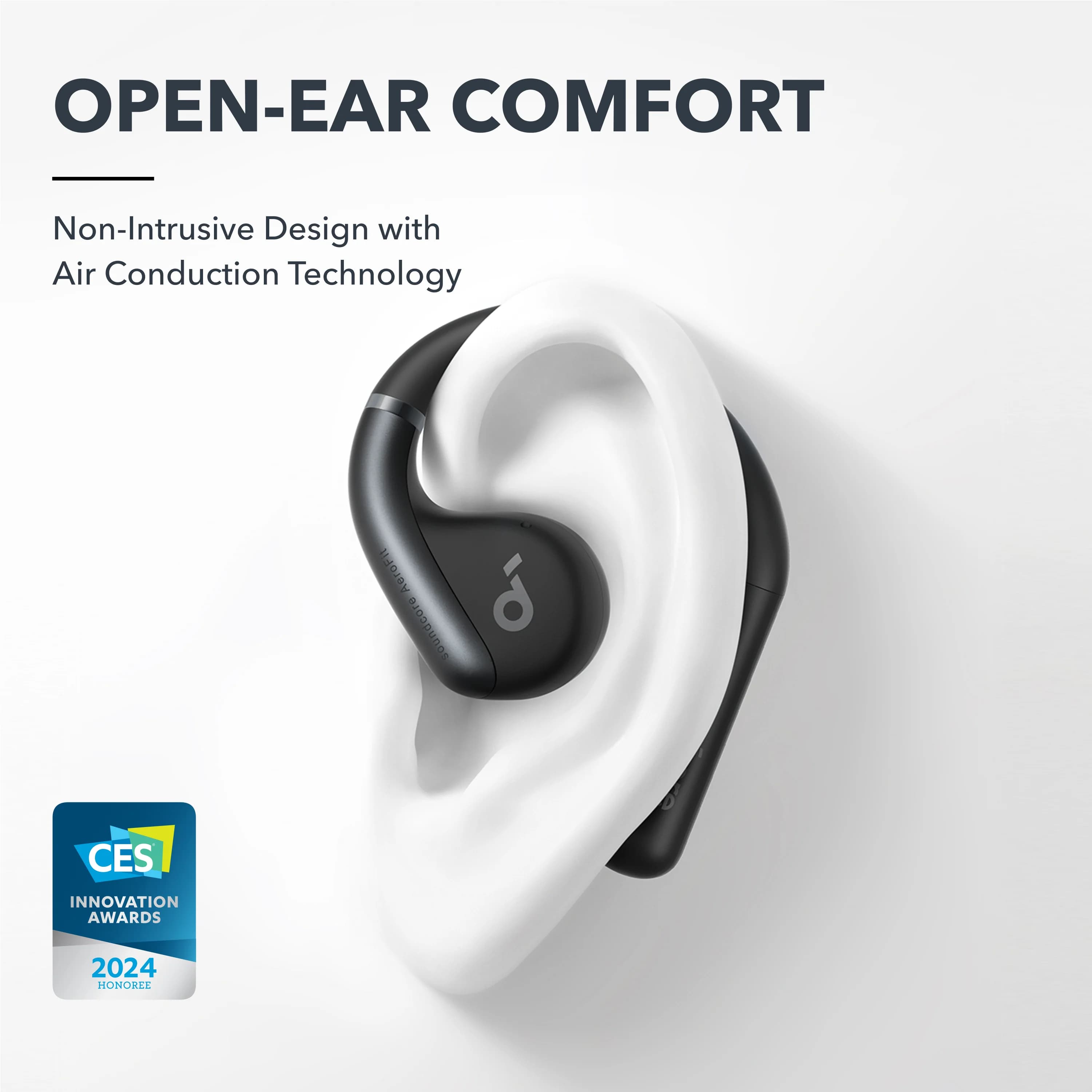 soundcore AeroFit Open-Ear Earbuds | Ultra-Light Comfort