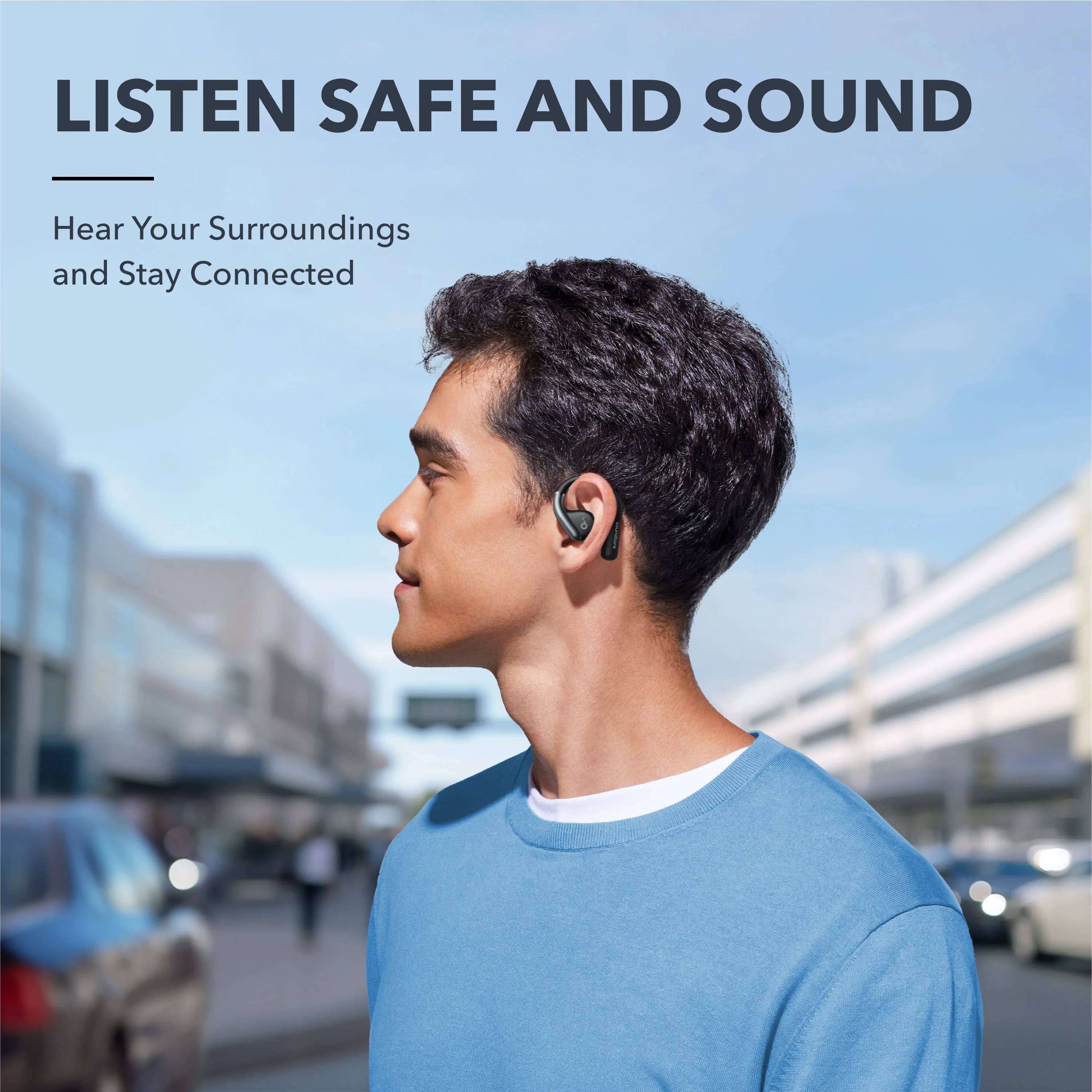 soundcore AeroFit Open-Ear Earbuds | Ultra-Light Comfort