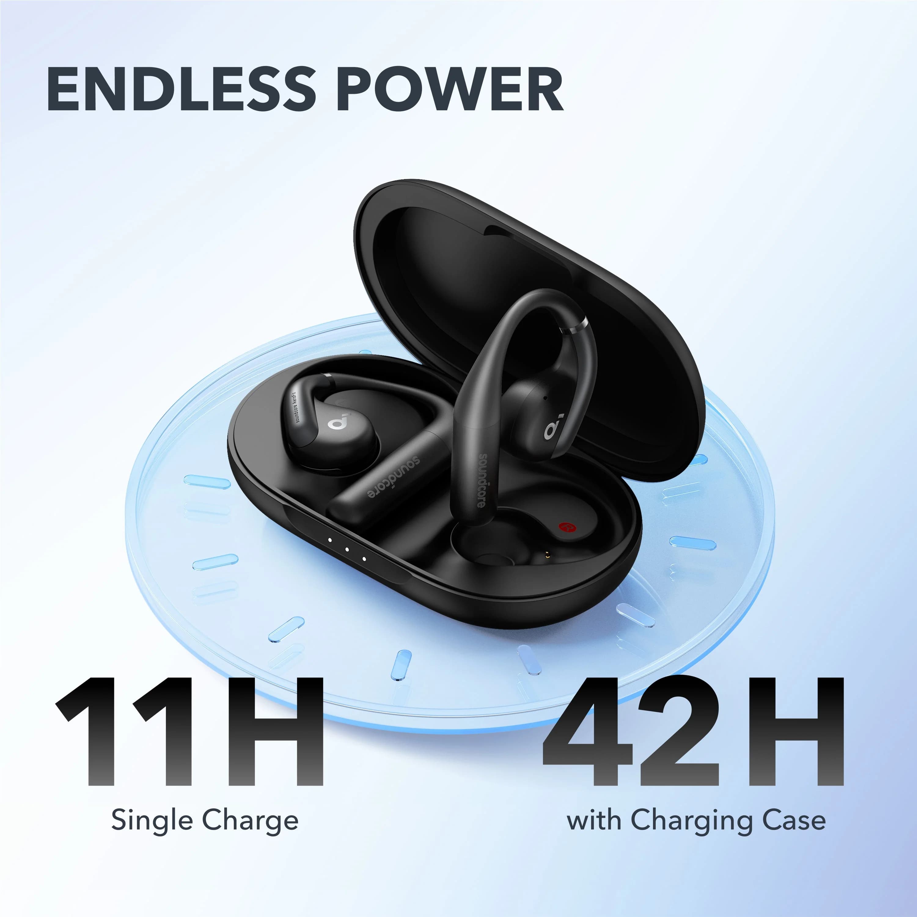 soundcore AeroFit Open-Ear Earbuds | Ultra-Light Comfort