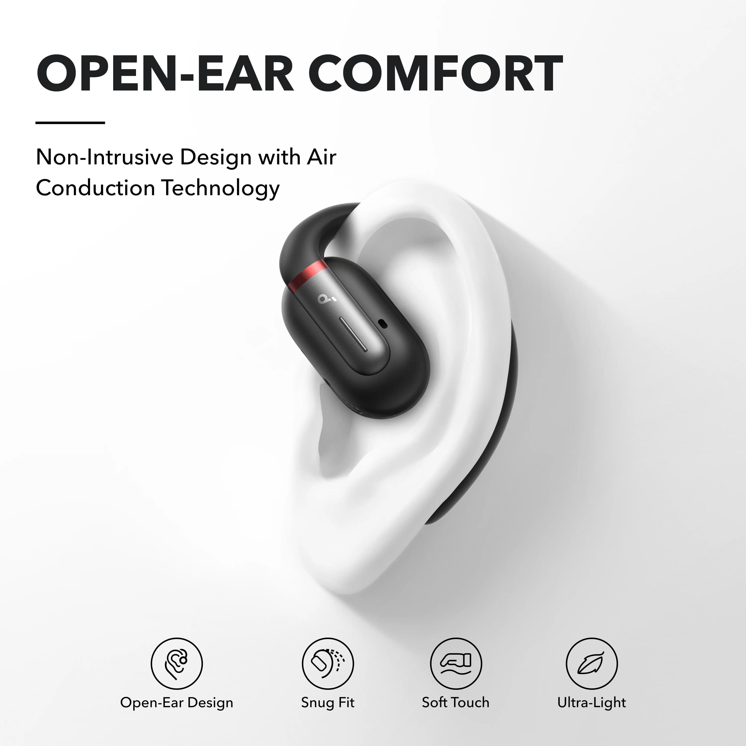soundcore V30i Open-Ear Headphones | 14.2mm Bass Drivers