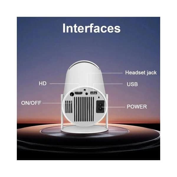 Ultra HD HDR Mini Portable Projector | 360° Flip