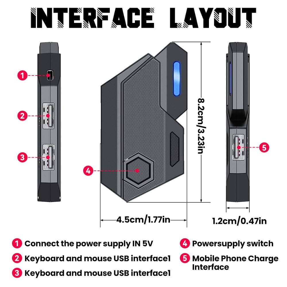 T-WOLF TF950 5-in-1 Gaming Set 