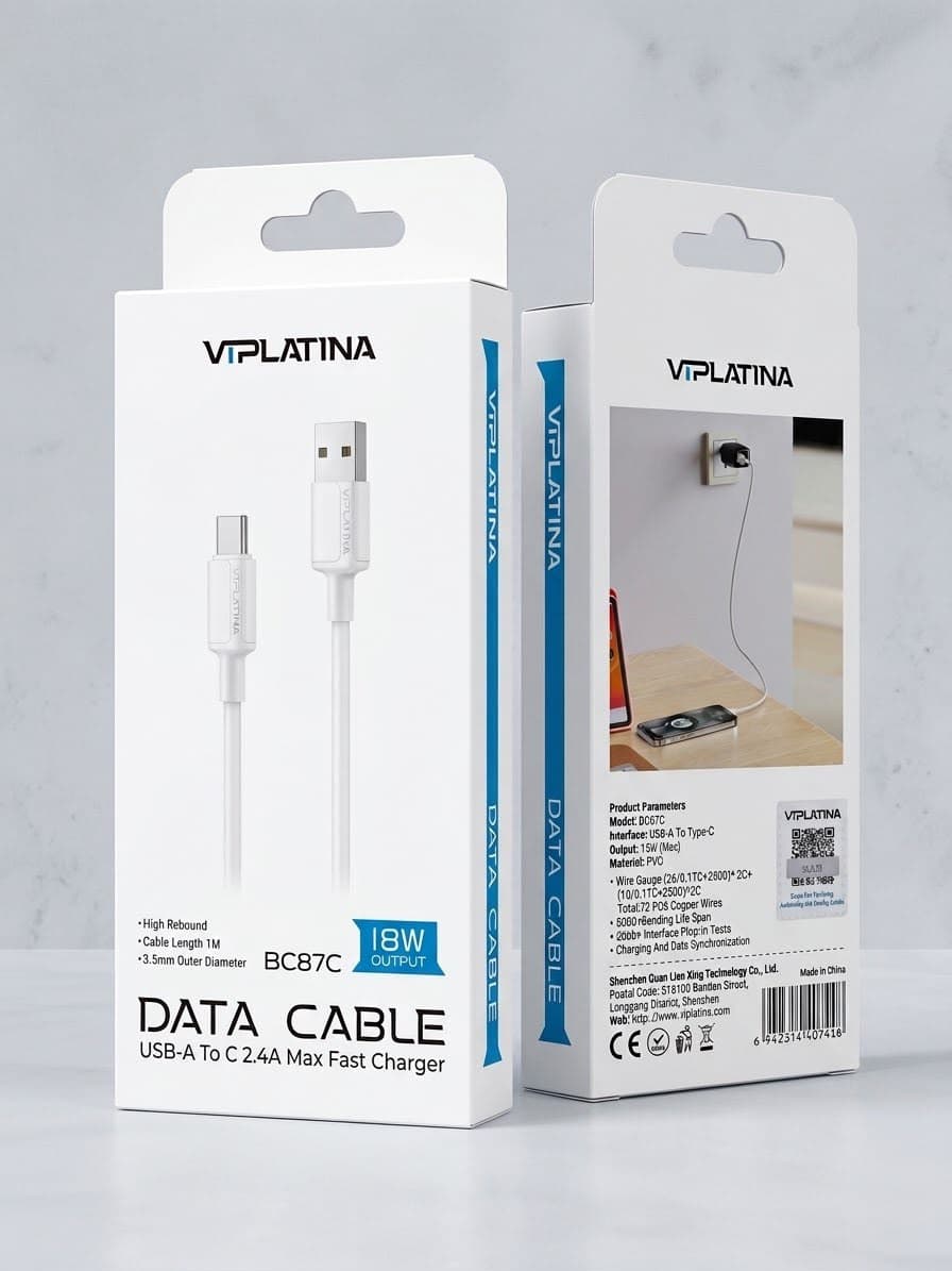 VIPLatina Data Cable BC87C | 18W Fast charging 