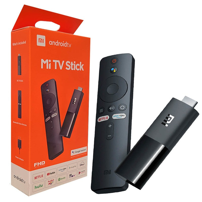 Xiaomi Mi TV Stick Built-in Chromecast with Voice Remote - 1080P HD Streaming Media Player, Cast, Powered by Android TV 9.0 - Black