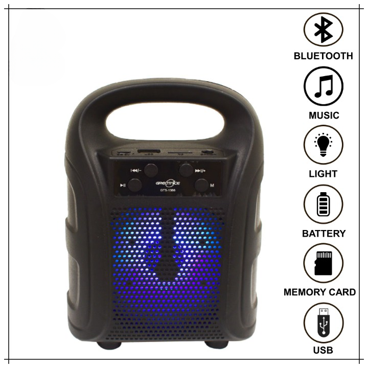 GTS-1386 Wireless Outdoor Audio Portable Bluetooth Speaker