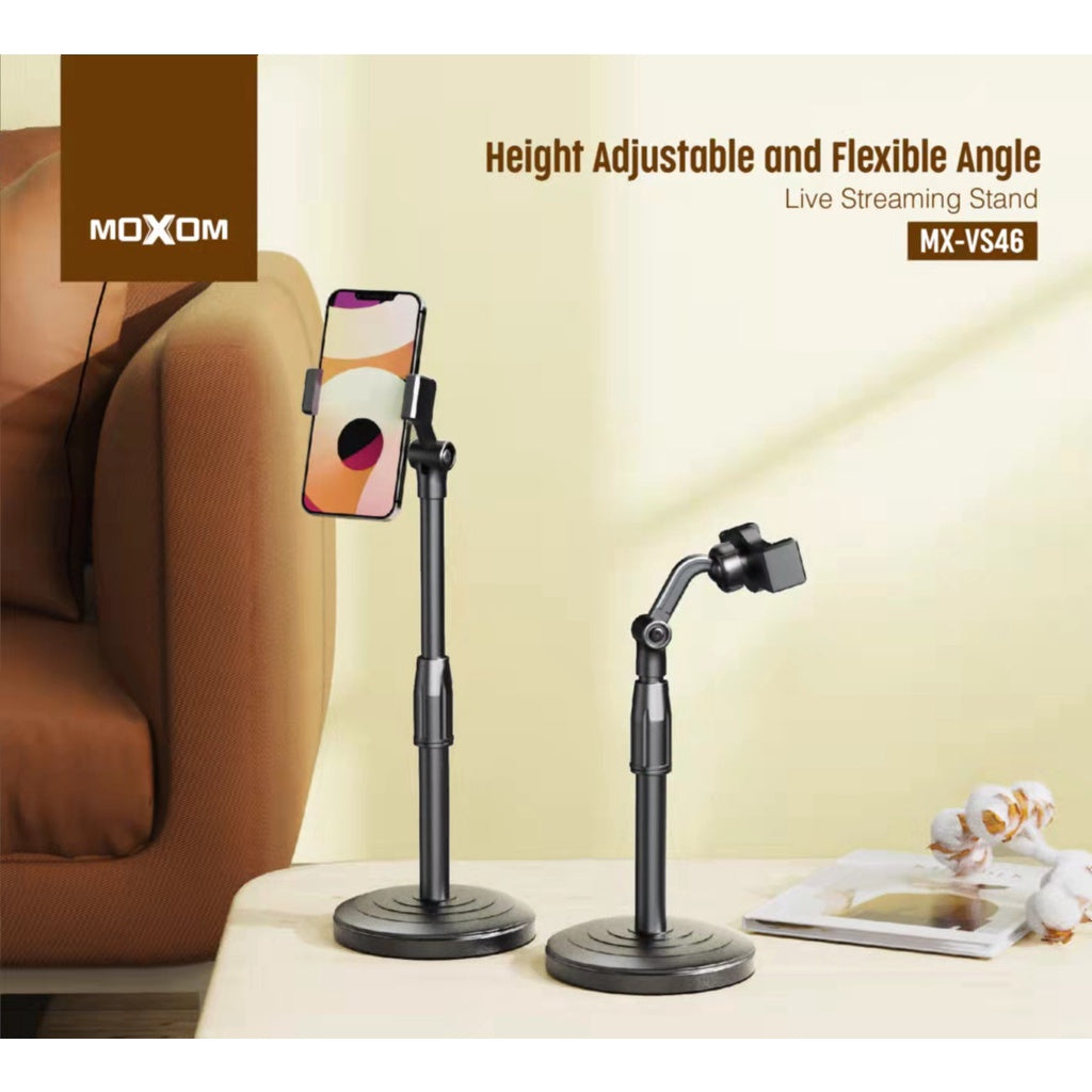 MOXOM MX-VS46 Free Phone Desk Stand Holder Adjustable Portable Mobile Phones Tablets Desk Stand 360 Rotation