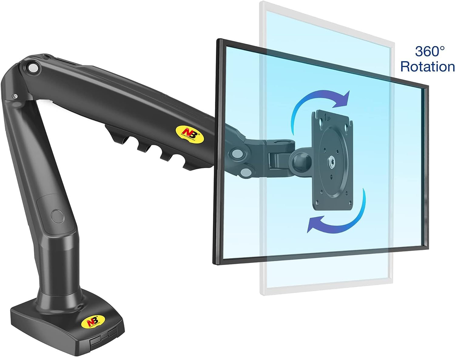 NB F80 17″-30″ Full Motion Ergonomic Monitor Arm