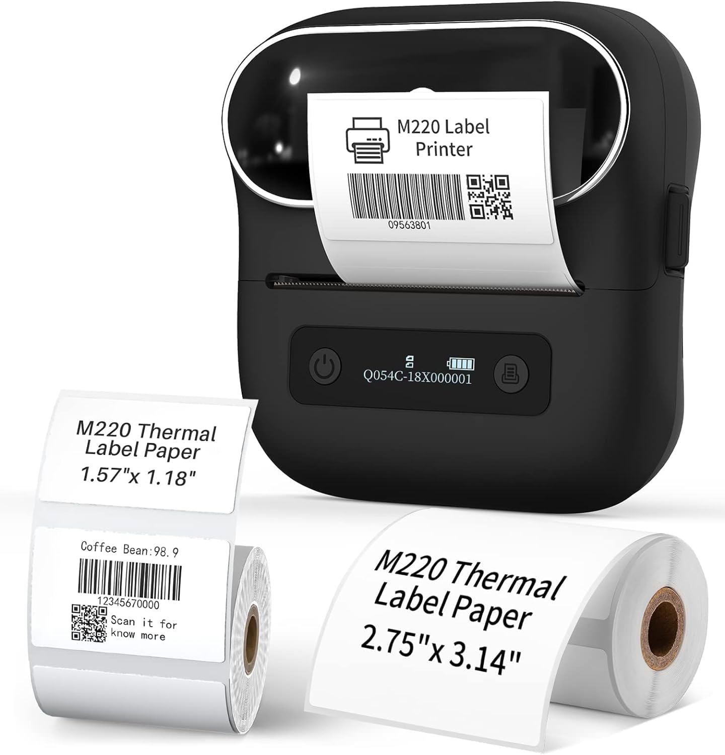 Phomemo M220 Label Maker Bluetooth Thermal Label Printer