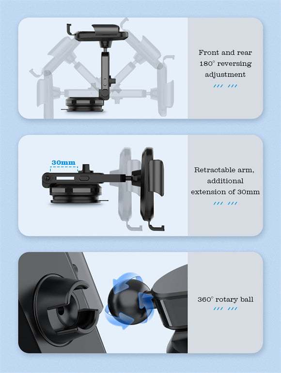 LDNIO Wireless Charging Car Phone Holder