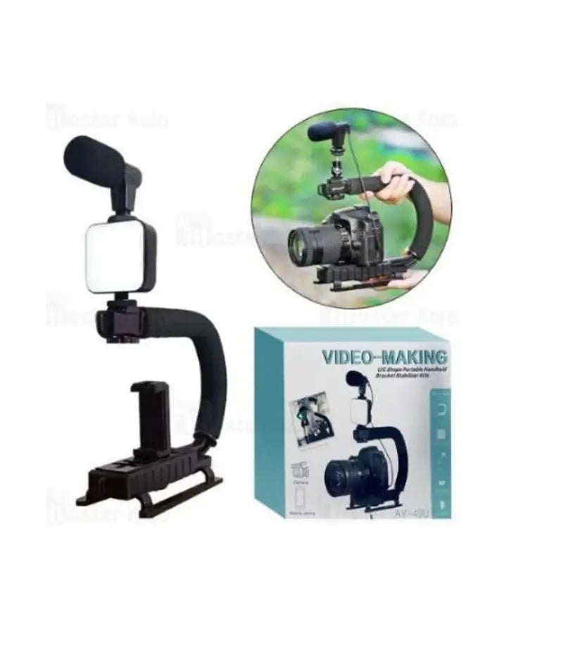 Ay-49u U Shaped Video Making Handheld Stabilizer Kit
