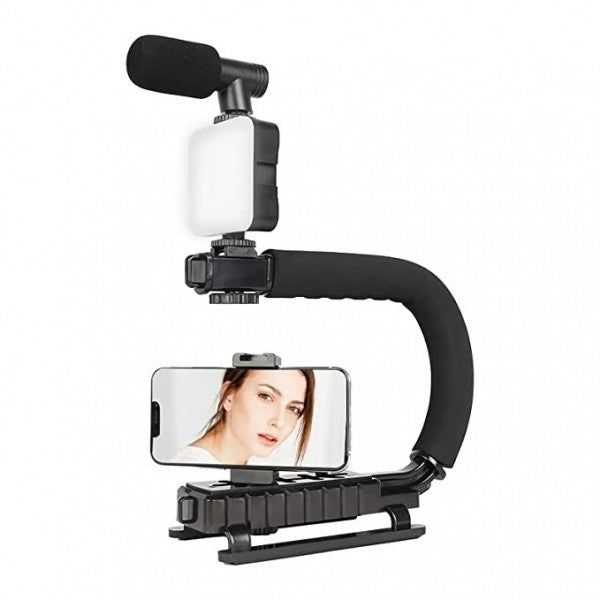 Ay-49u U Shaped Video Making Handheld Stabilizer Kit