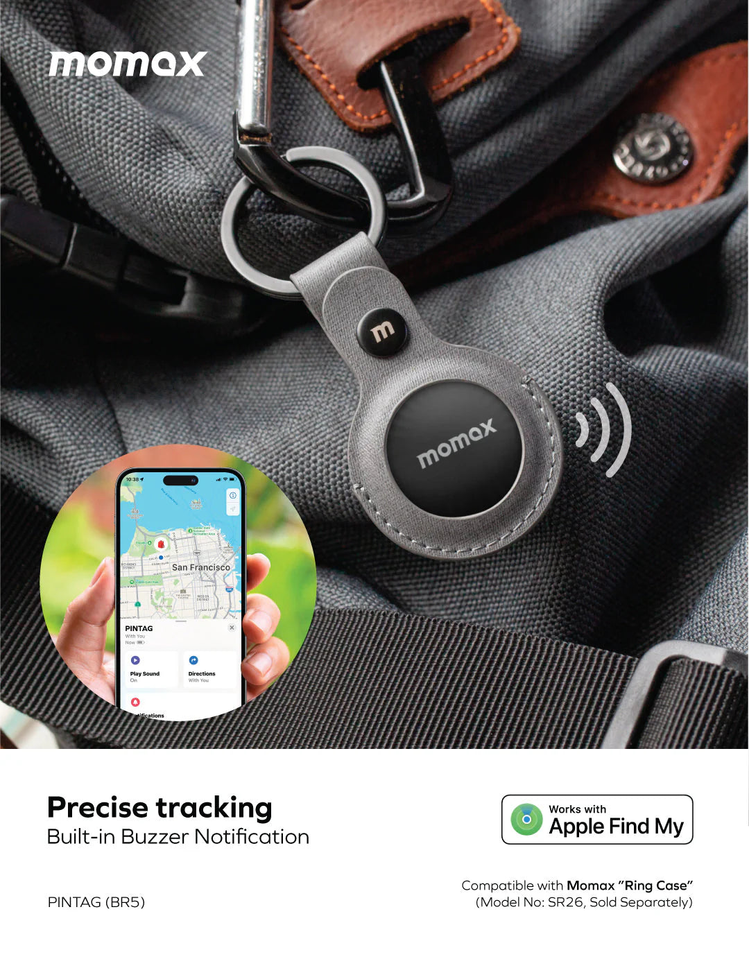 Momax PinTag Find My Tracker