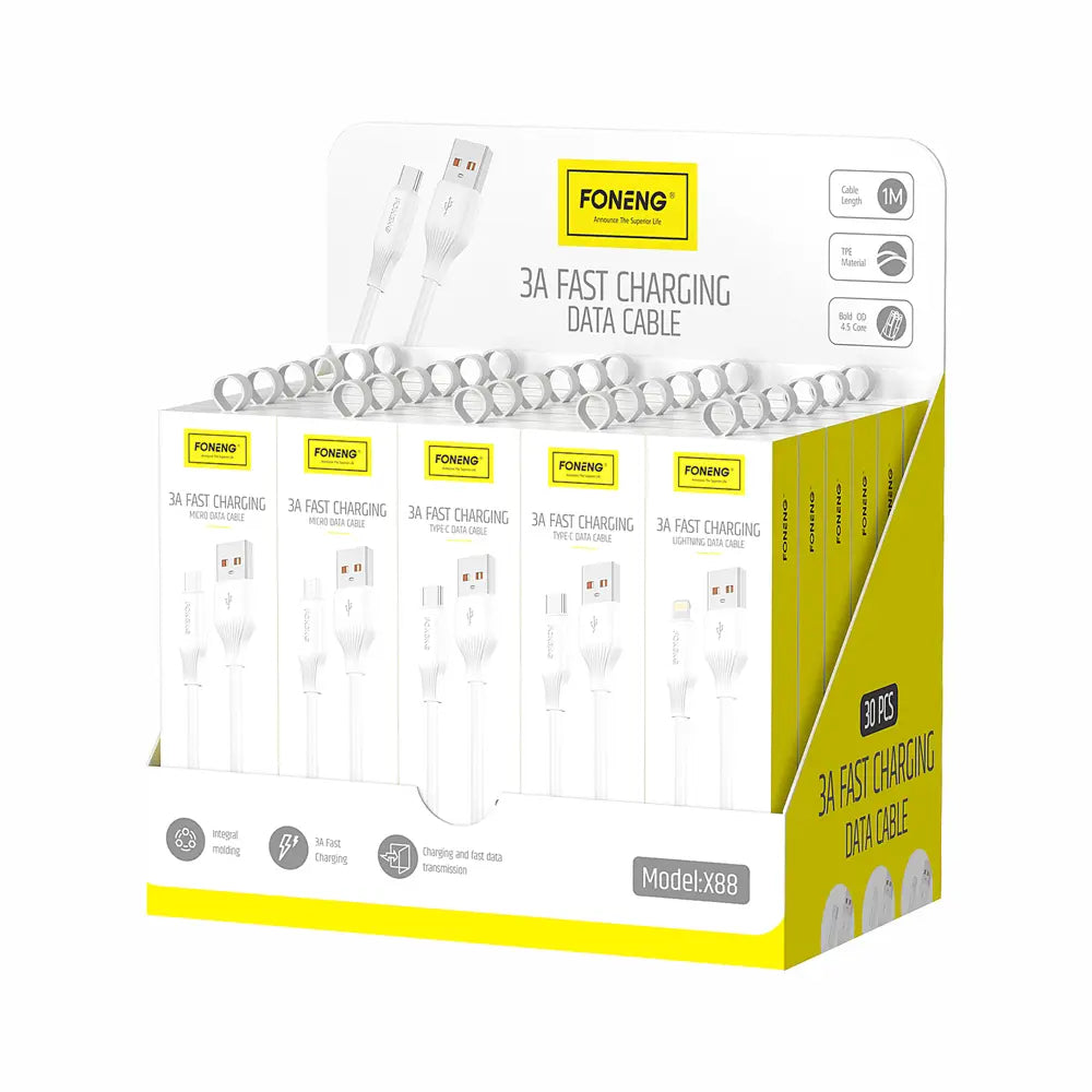 Foneng X88 1M Charging CABLE (3A)