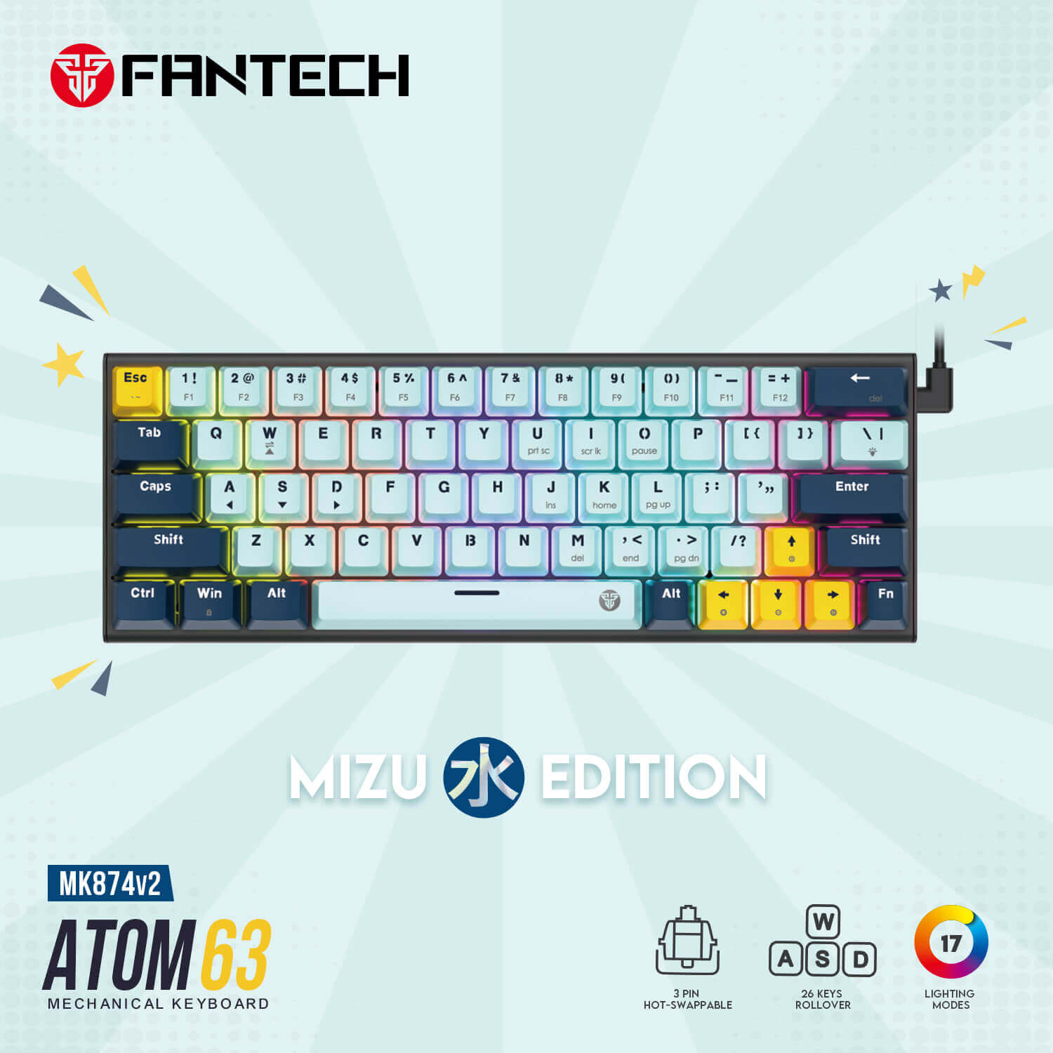 Fantech ATOM63 Mechanical Gaming Keyboard