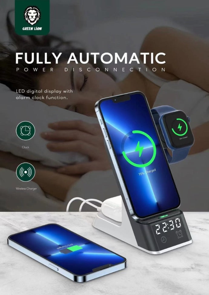 Green Lion 6 in 1 Wireless Charger 15W Material ABS + PC Universa