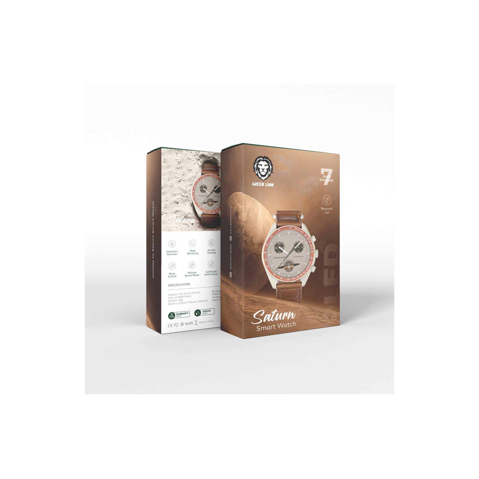 Green Lion Journey to Saturn Smart Watch