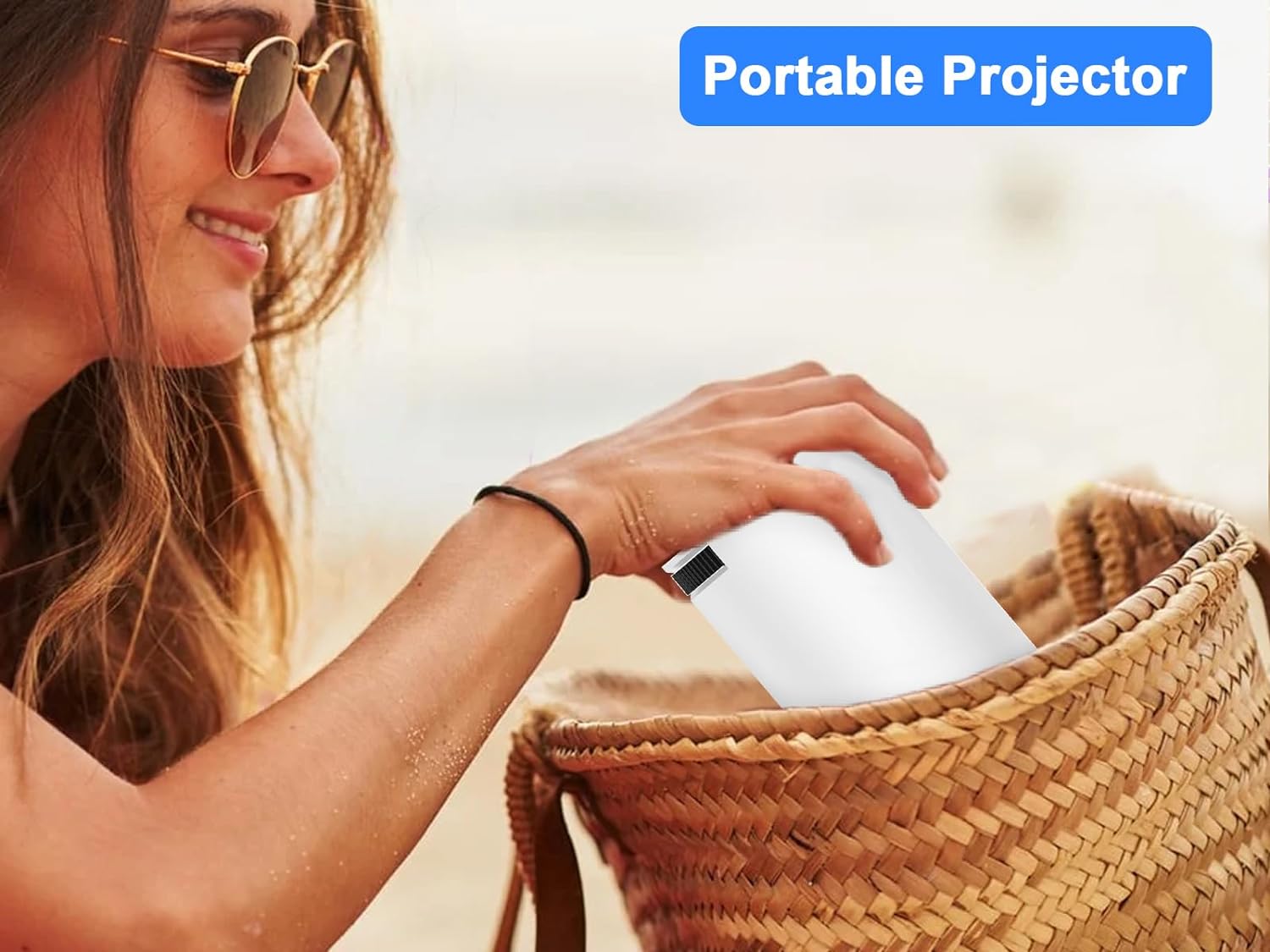 Universal HY300 Ultra HD High Dynamic Range 180 Degree Flip Portable Projector