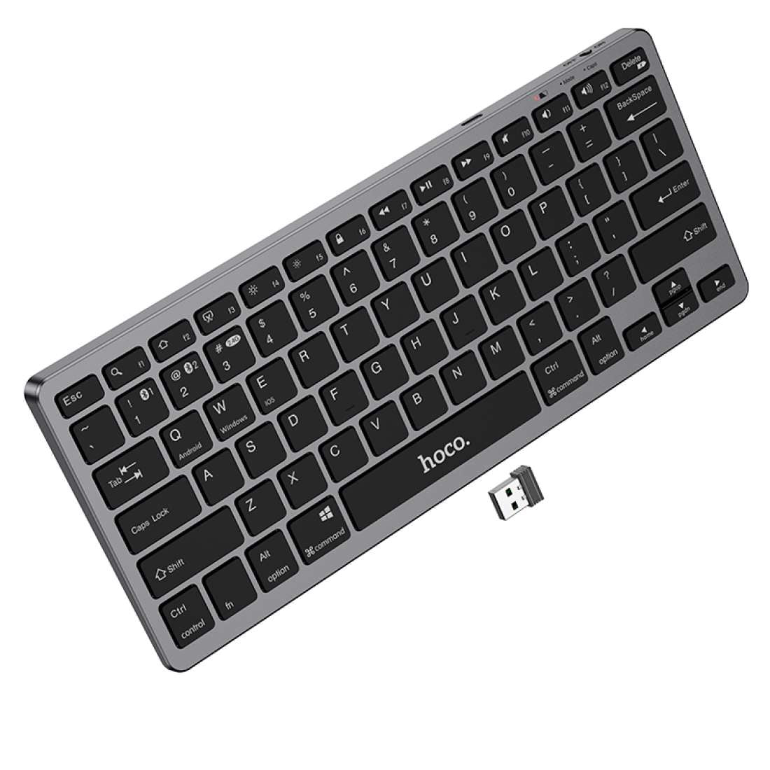 HOCO. DUAL-MODE WIRELESS KEYBOARD - BLACK