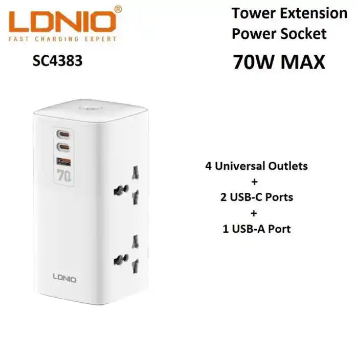 LDNIO SC4383 Desktop Power Adapter 70w