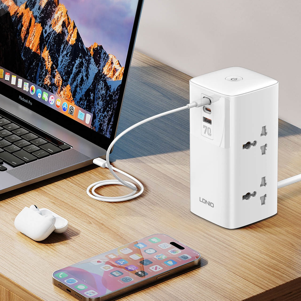 LDNIO SC4383 Desktop Power Adapter 70w