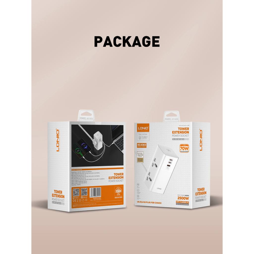 LDNIO SC4383 Desktop Power Adapter 70w