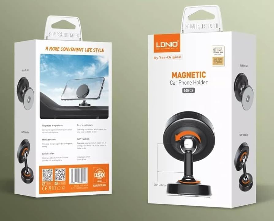 LDNIO Mg08 magnetic car phone holder