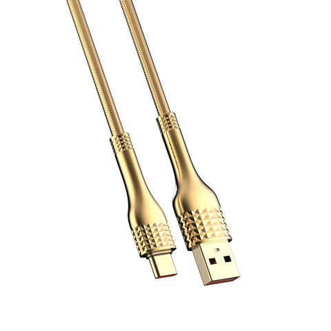 LS651-30W Woven Aluminum Foil USB3.0 Data Cable Lightning