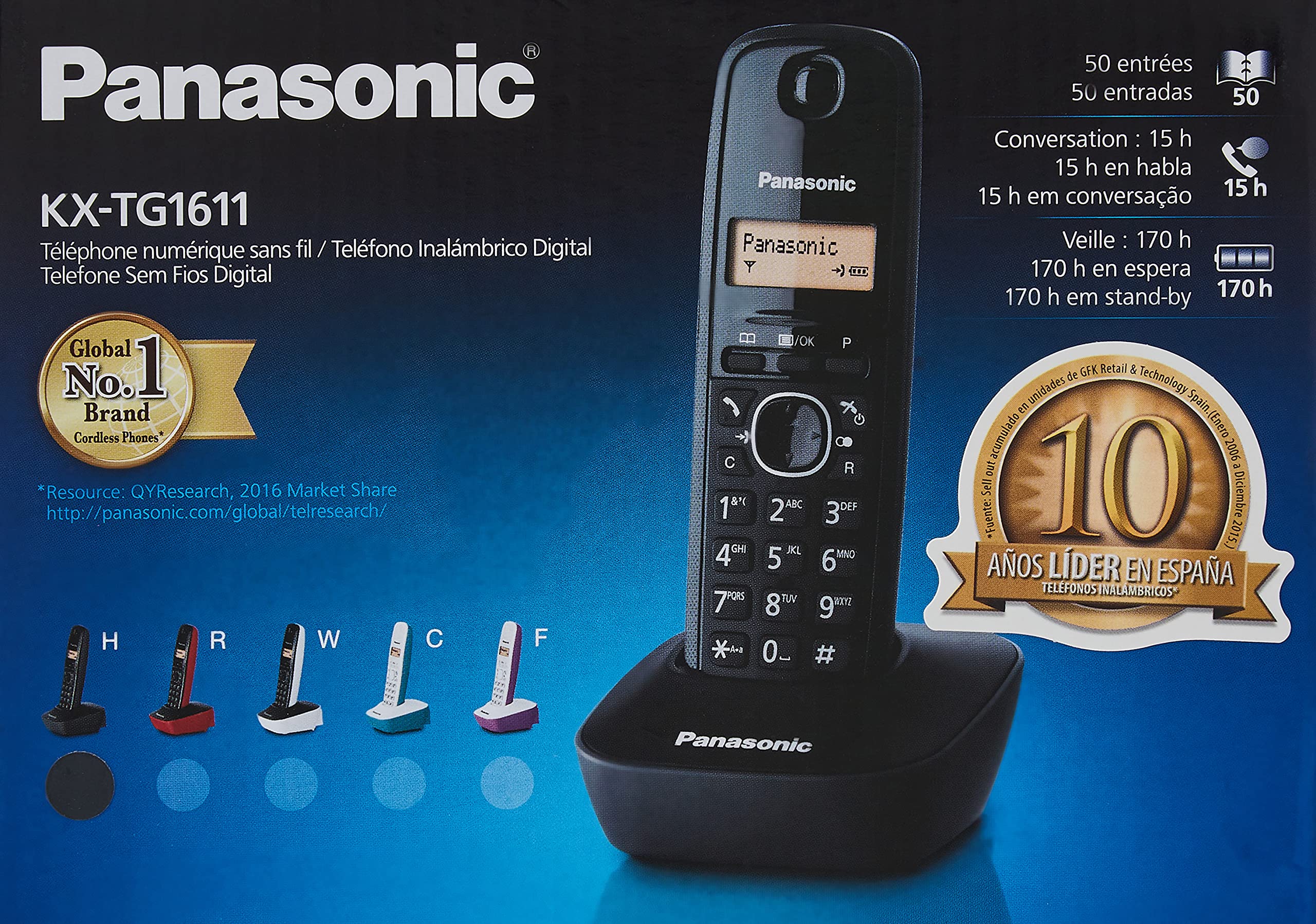 Panasonic Kx-Tg1611 Cordless Phone