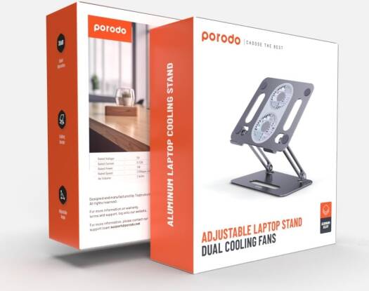 Porodo Aluminum Alloy Adjustable Laptop Stand