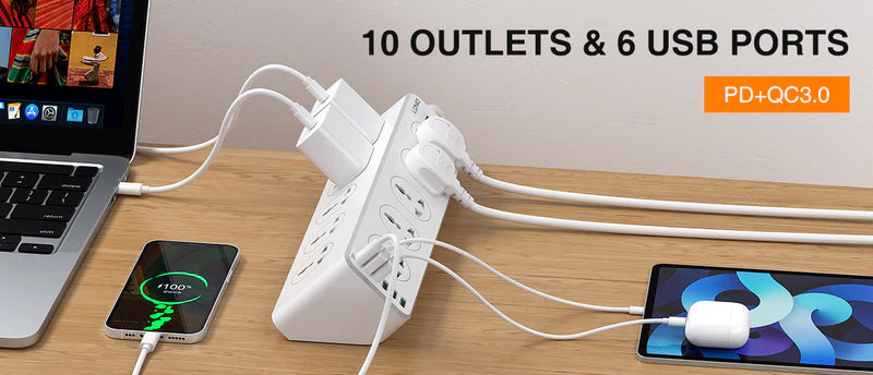SC10610 LDNIO Power Socket PD 30W Fast Charging Strips