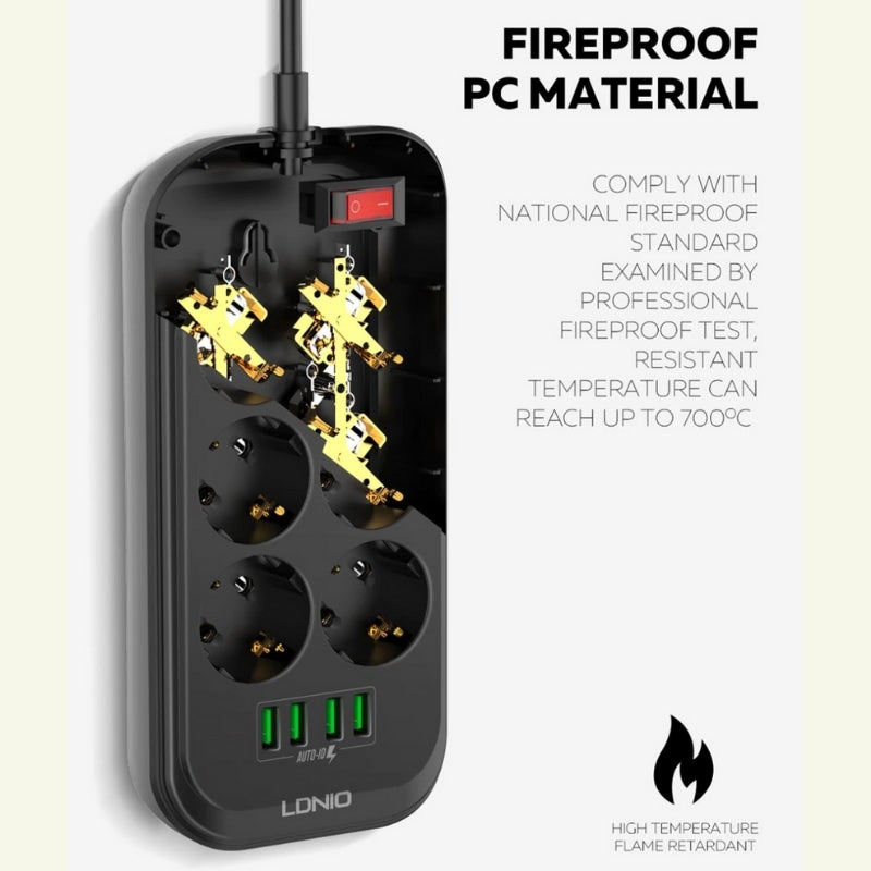 SE6403 POWER SOCKET WITH 4-USB