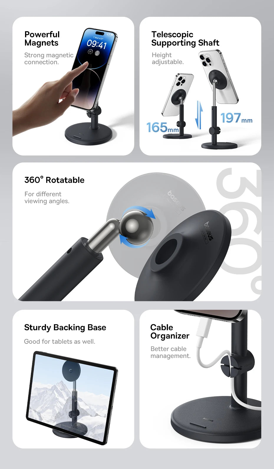 Baseus MagPro Desktop Phone Stand Cluster