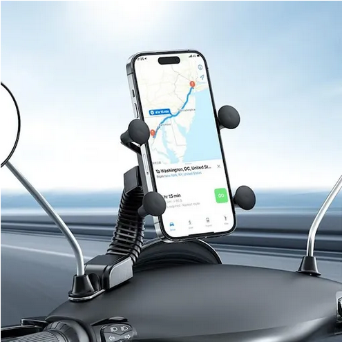 XO-C119 Motorcycle Phone Holder Side Mirror Clamp Type