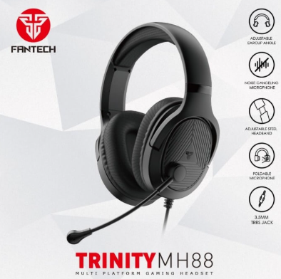 FANTECH TRINITY MH88 Gaming Headset (Black and White)