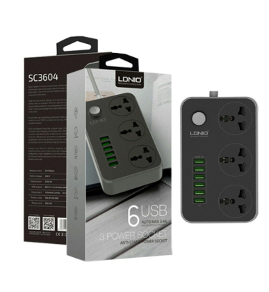 LDNIO SC3604 6 USB 3 Power Socket