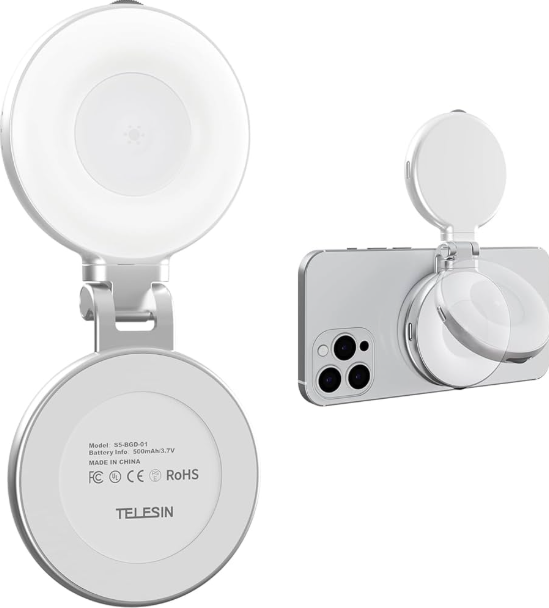 TELESIN C03 Magnetic Selfie Ring Light