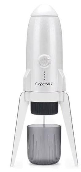 Capadeli “Rocket Design” 3‑in‑1 Portable Espresso Maker