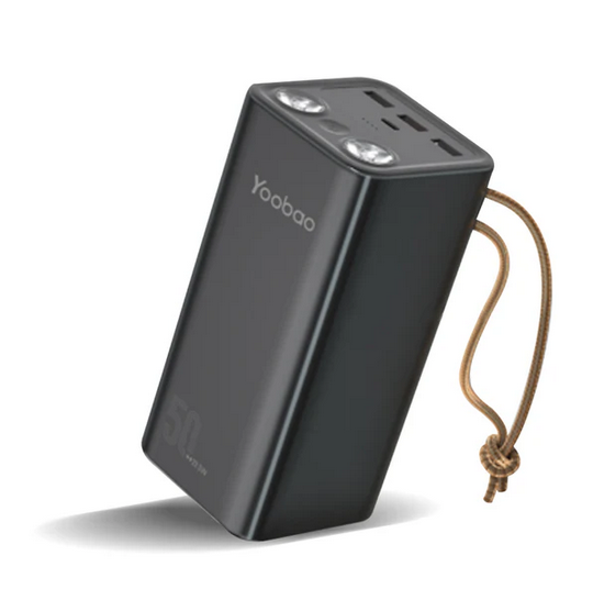 Yoobao H5 Portable 50000mAh Power Station Powerbank PD22.5W Power Delivery Two-Way Quick Charge with 3 output and 2 LED Flashlight for Smartphone and Tablets