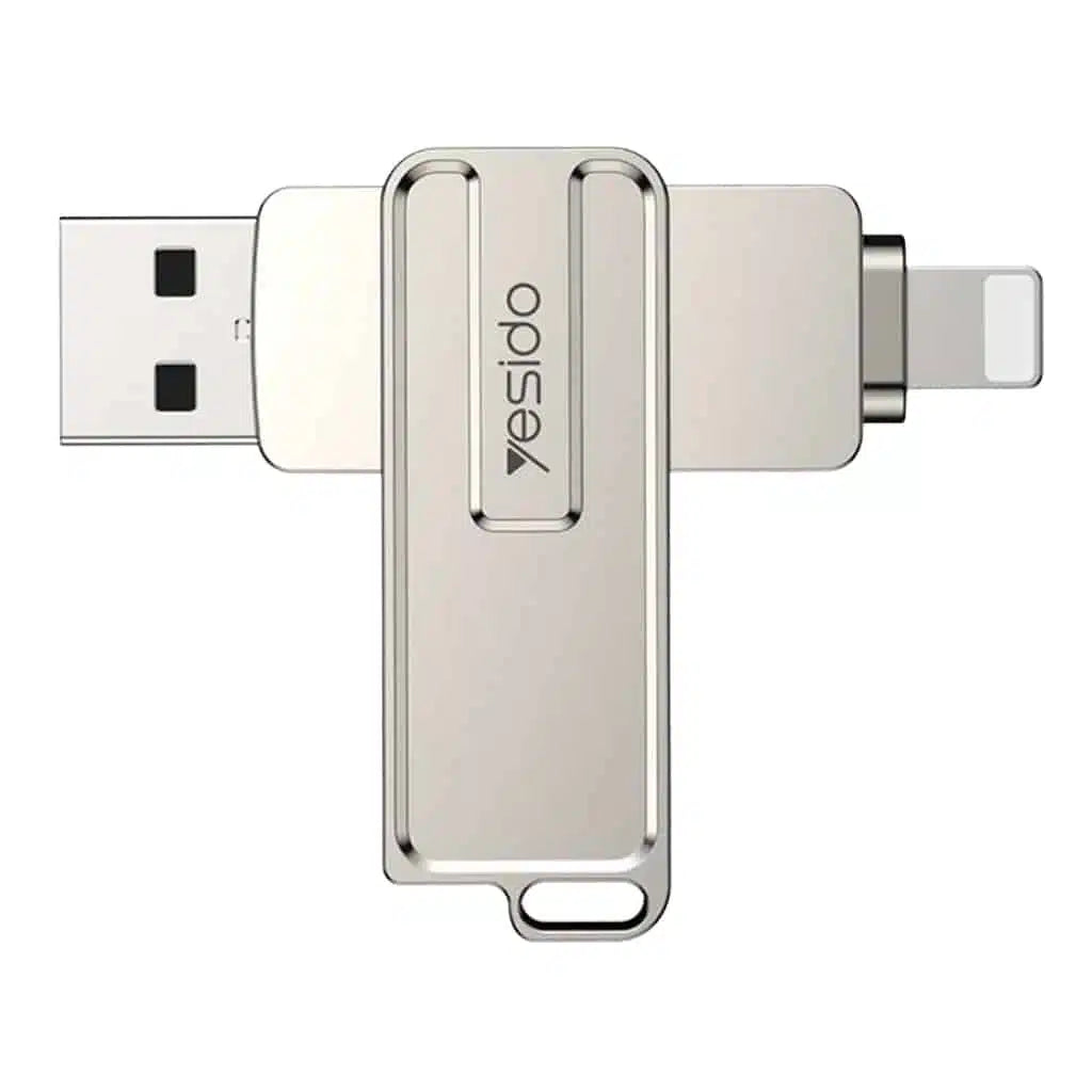 Yesido 128GB USB+Lightning 2 in 1 USB Flash Drive FL16