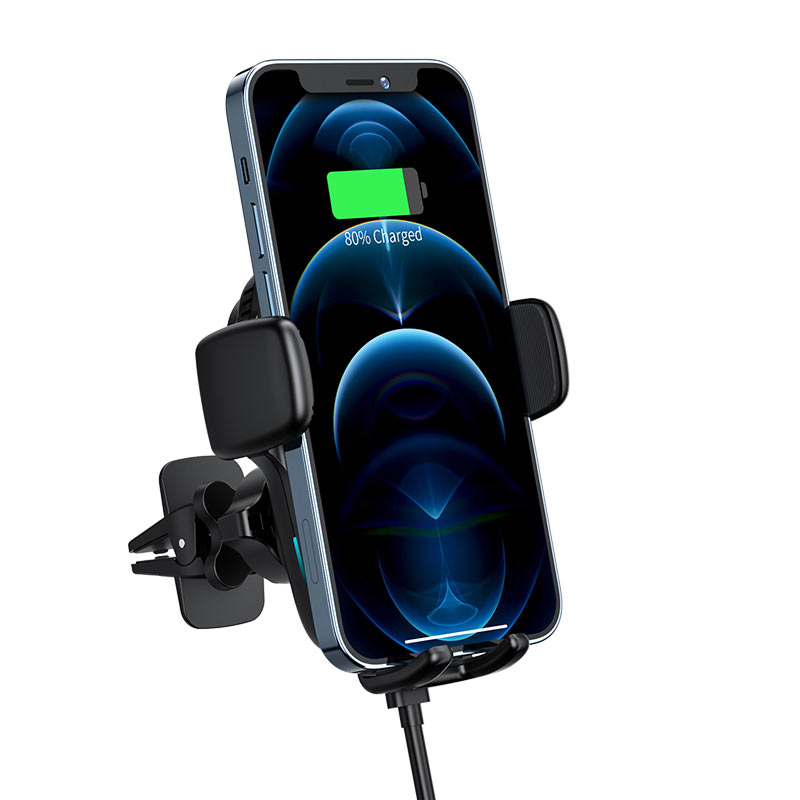 Fast Wireless Charger Car Mount Holder Auto-Aligning D1 15W