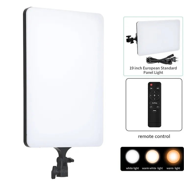 Latest RL-19 LED Video Light Panel Light With Tripod Square Diffuser Light With Stand Photography Lamp