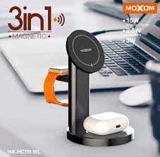 Moxom, Mx-Hc119 Wl 3-In-1 Wireless Charger For Smartphones
