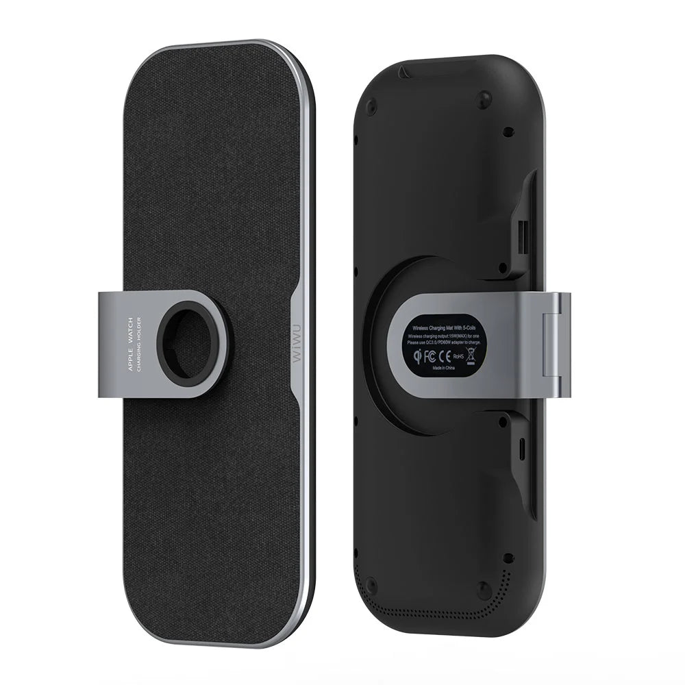 WiWU Power Air PA3IN1B Wireless Fast Charger Stand 3 in 1 High speed Desktop for iPhone iWatch Airpods