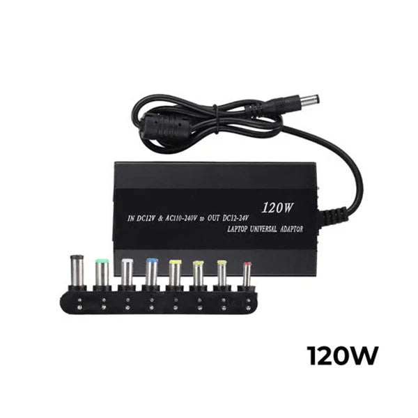 Universal Power Adapter, 120W Home/Car Use Notebook Power Adapter Laptop Power Supply Portable