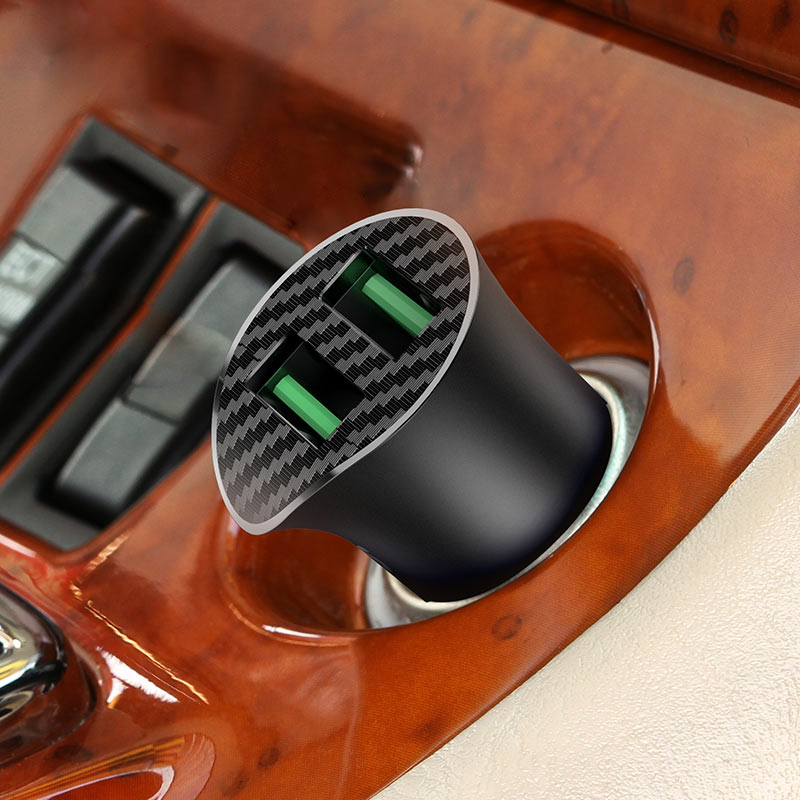 Hoco Car charger “Z39 Farsighted” QC3.0 dual port set with cable