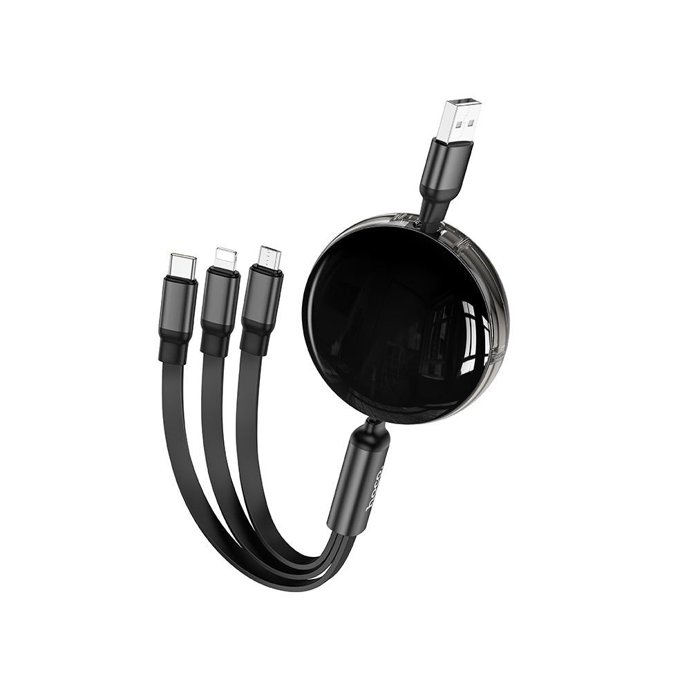 Hoco X78 2A 8 Pin + USB-C/Type-C + Micro USB 3 in 1 Cable