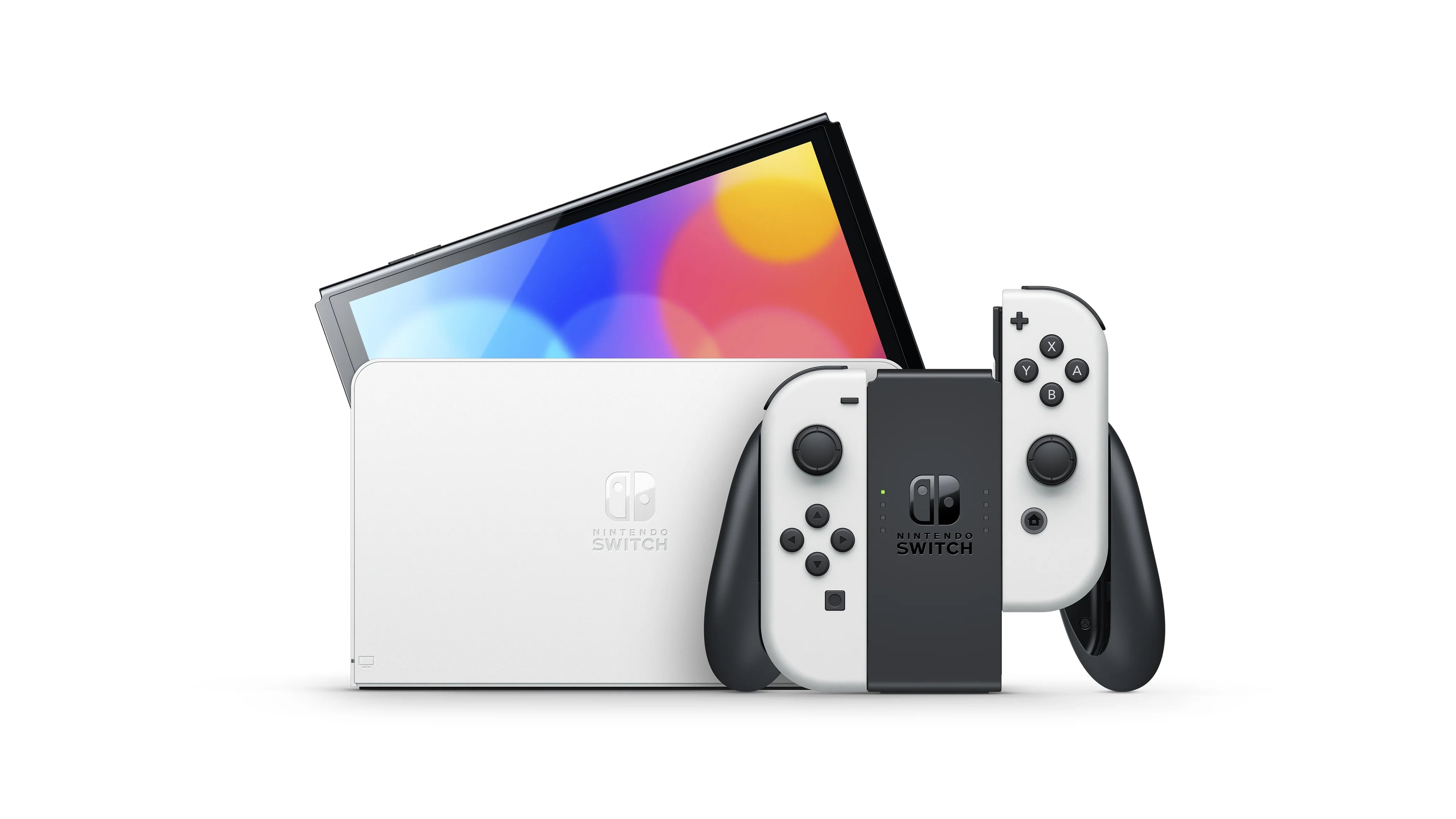 Nintendo Switch (OLED model) with White